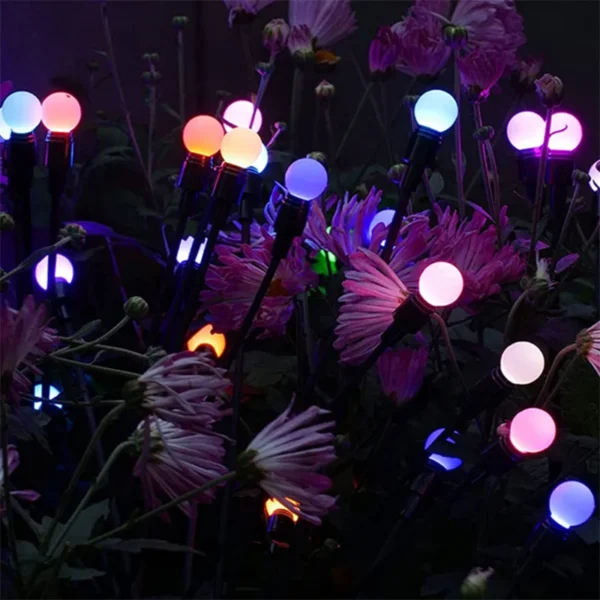 Solar Firefly LED Lawn Light Outdoor Swaying Lights By Wind Waterproof Garden Decorative For Yard Pathway Landscape Lighting - Image 2