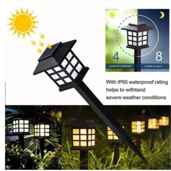 1 Pc Solar Pathway Lights Outdoor Color-changing Solar Landscape Pathway Light Waterproof Solar Garden Lights for Yard Decor - Image 2