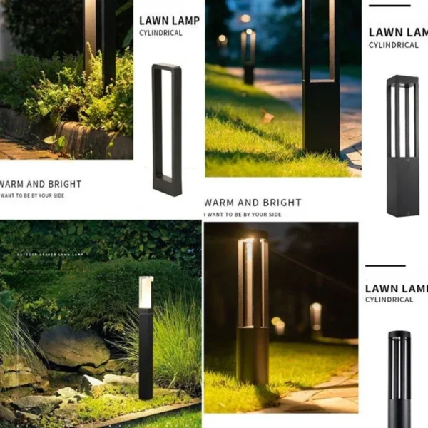 Modern LED Waterproof Lawn Lamp Aluminum Outdoor Landscape Lighting Quare Street Light for Garden Courtyard Villa Decoration - Image 6