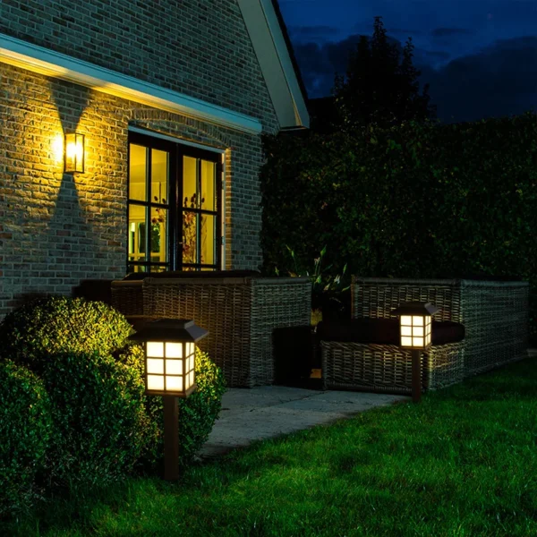 2pcs Solar Walkway Lights Outdoor Small House lamp Waterproof Landscape LED Lighting Suitable For Patio Lawn Path Garden Aisle - Image 4