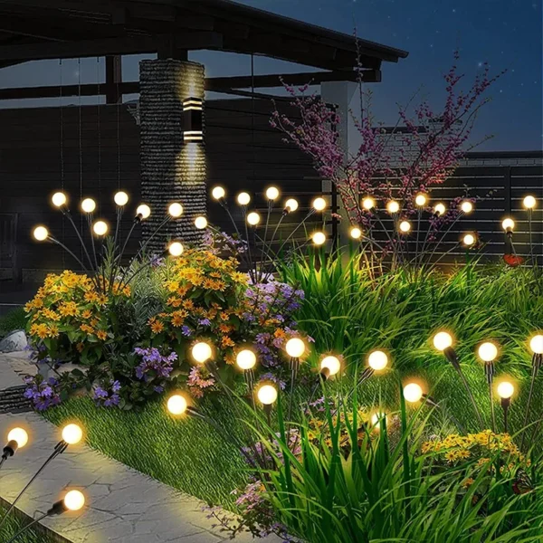 Solar Firefly LED Lawn Light Outdoor Swaying Lights By Wind Waterproof Garden Decorative For Yard Pathway Landscape Lighting - Image 6