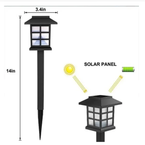 1 Pc Solar Pathway Lights Outdoor Color-changing Solar Landscape Pathway Light Waterproof Solar Garden Lights for Yard Decor - Image 5