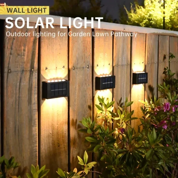 Zilvix LED Solar Lamp Outdoor Waterproof Wall Lights For Garden Yard Decor Landscape Up and Down Luminous Lighting Sunlight - Image 5