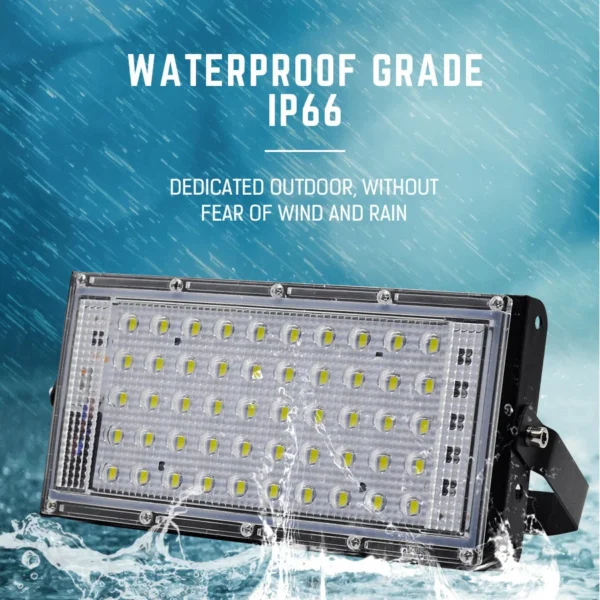 50W LED RGB Flood Light Lamp AC 220V Outdoor Floodlights IP66 Waterproof Reflector Led Spotlight Red Green Blue Garden Lighting - Image 2